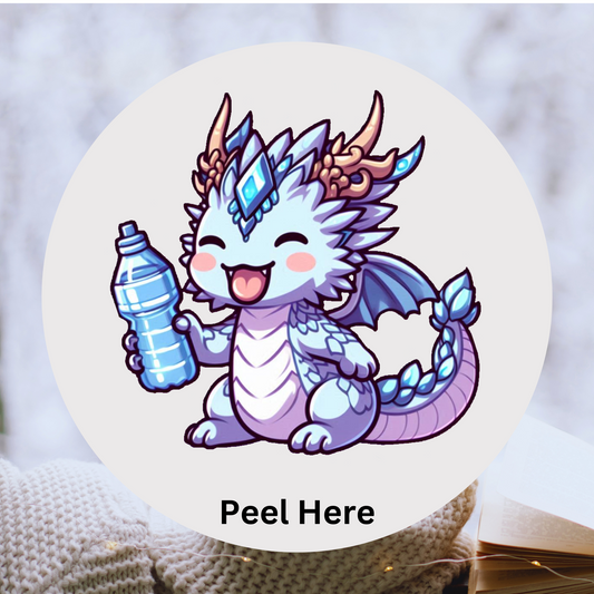 Hydrate Dragon Emote Sticker 3x3 inch